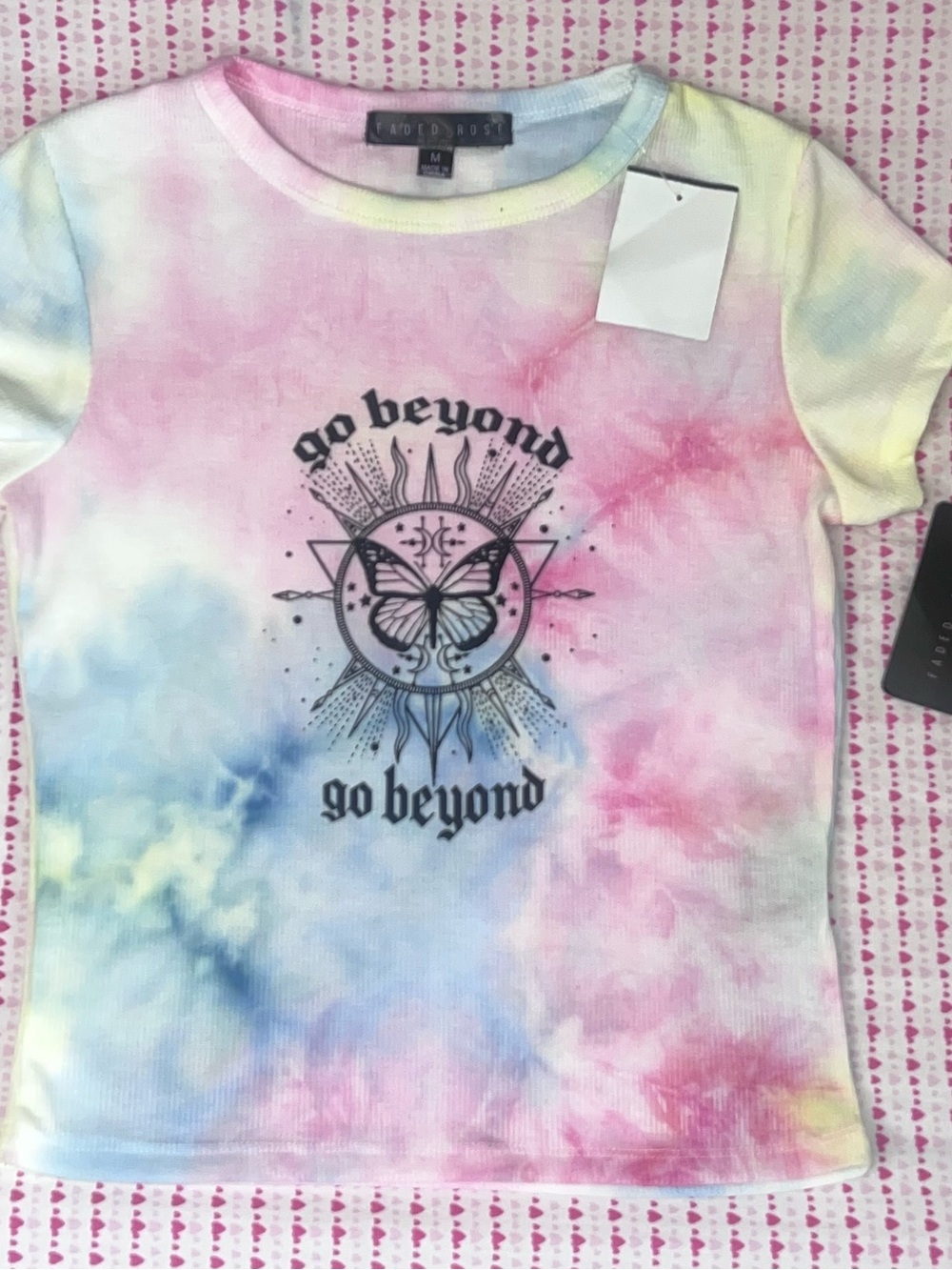 Go Beyond Tie-Dye Butterfly Tee - Multi - AND/OR?